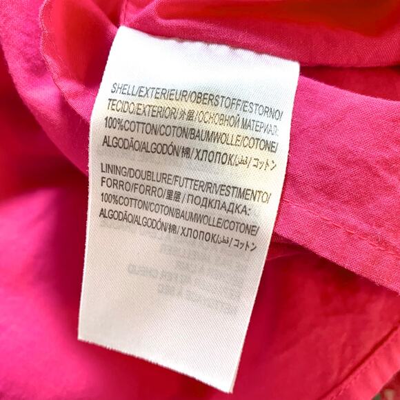 Farm Rio Red Pepper Smocked Tie Ruffle Hem Beaded Strap Dress Red Small - Picture 12 of 14